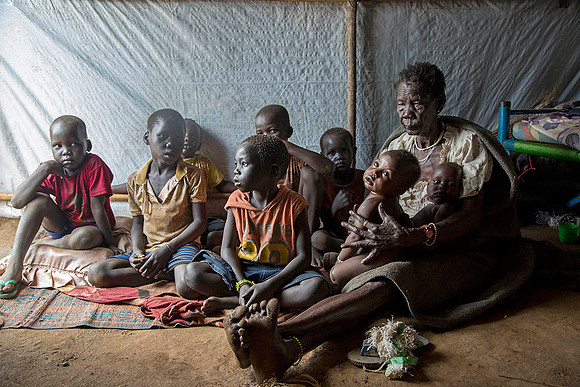 Grandmother of 9, Juba refugee camp, South Sudan