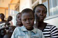 South Sudanese refugees on the Ugandan border