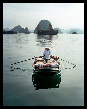 Halong Bay boat lady